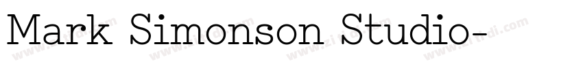 Mark Simonson Studio字体转换